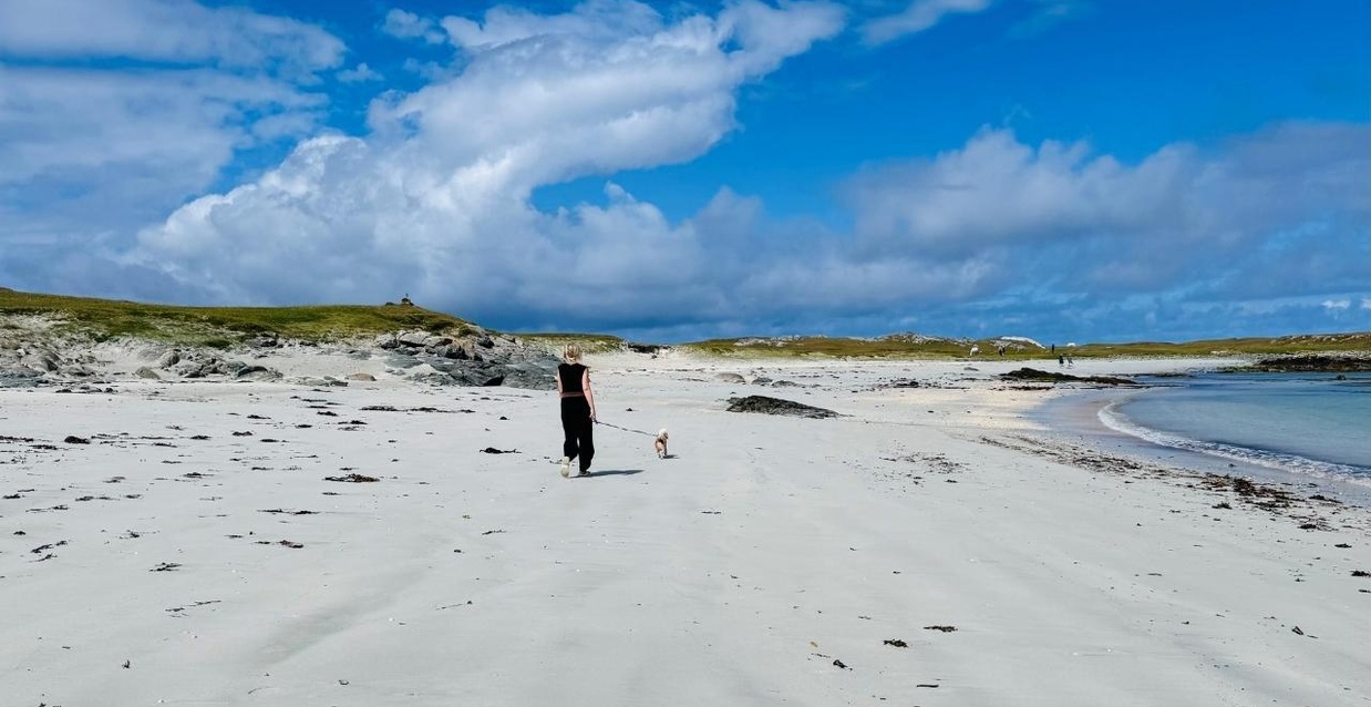 Connemara Sands Hotel Dog on beach