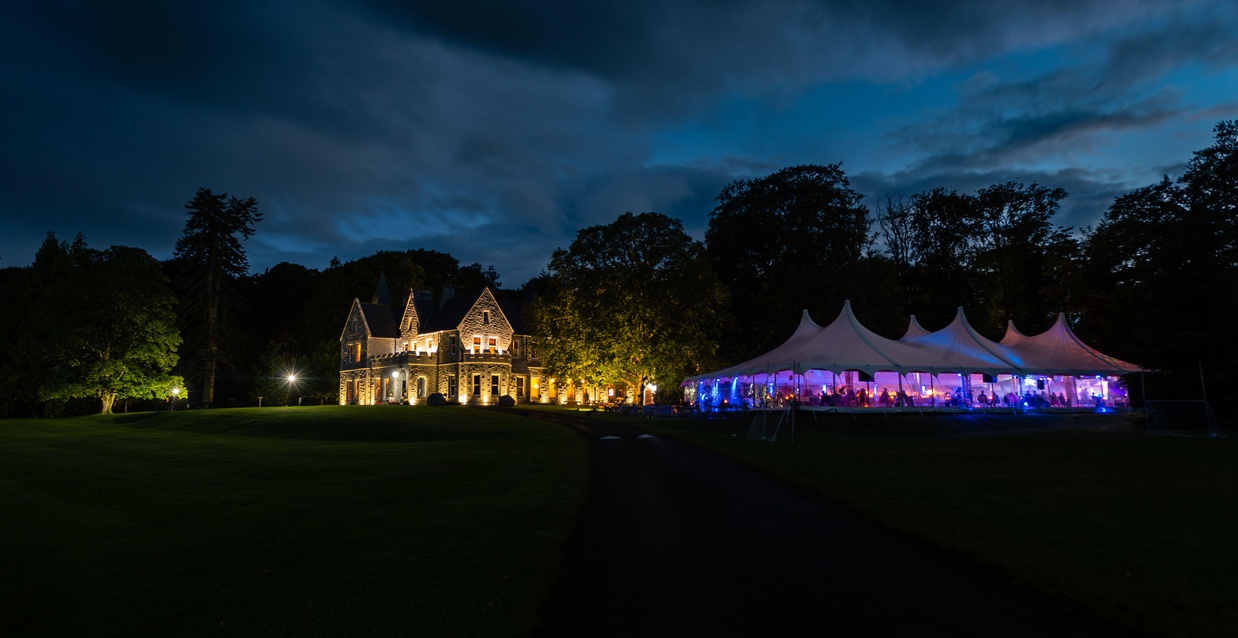 Mount Falcon Exterior At Night
