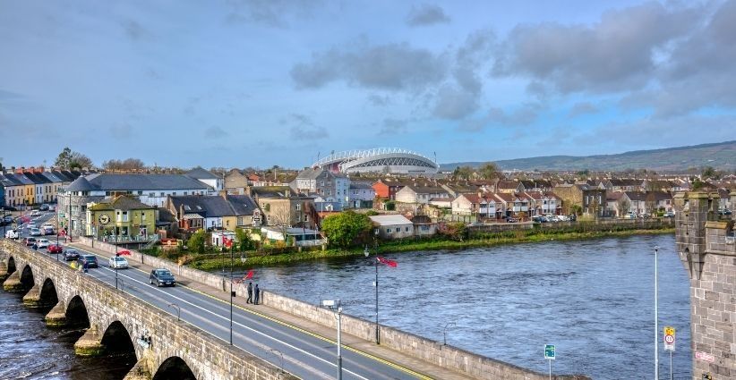View Of Thomond Park From King Johns Castle Co  Limerick